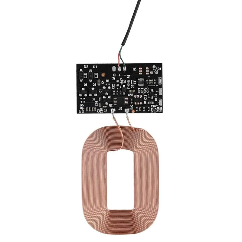 DIY Qi стандарт беспроводной зарядки катушки модуль приемника печатной платы 5 В 1A