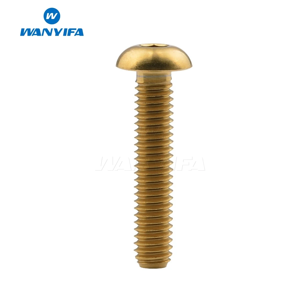 Титановый болт waniifa Ti M4 x 6 8 10 12 15 20 мм шестигранный ключ с конической головкой винт