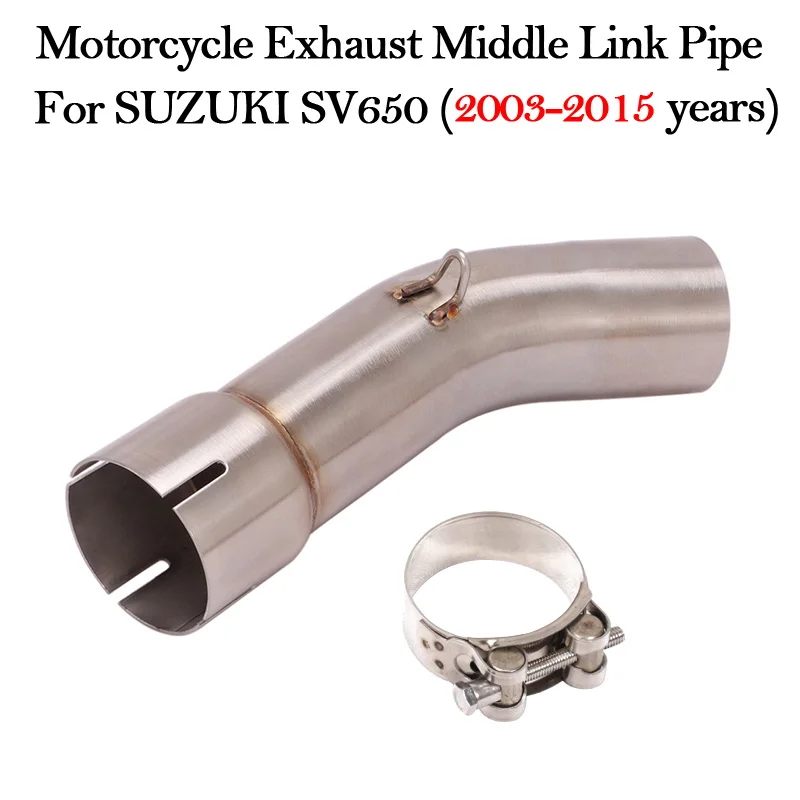 

Slip On Motorcycle Exhaust Modified Muffler Moto Escape Mivv Connecting Middle Link Pipe For SUZUKI SV650 SV 650 2003-2015 Bike