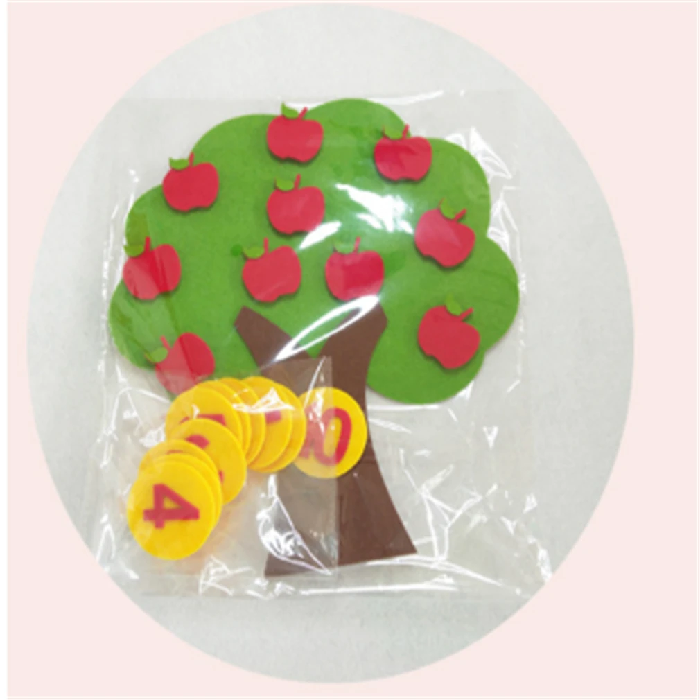 

Montessori Teaching Aids Apple Trees Math Toys Teaching Kindergarten manual Diy Weave cloth Early Learning Education Toys