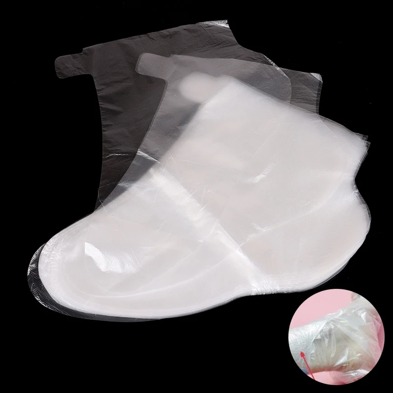 

100pcs/Lot Disposable Foot Covers Transparent Film Foot Cover One-off Foot Cover For Pedicure Wholesale