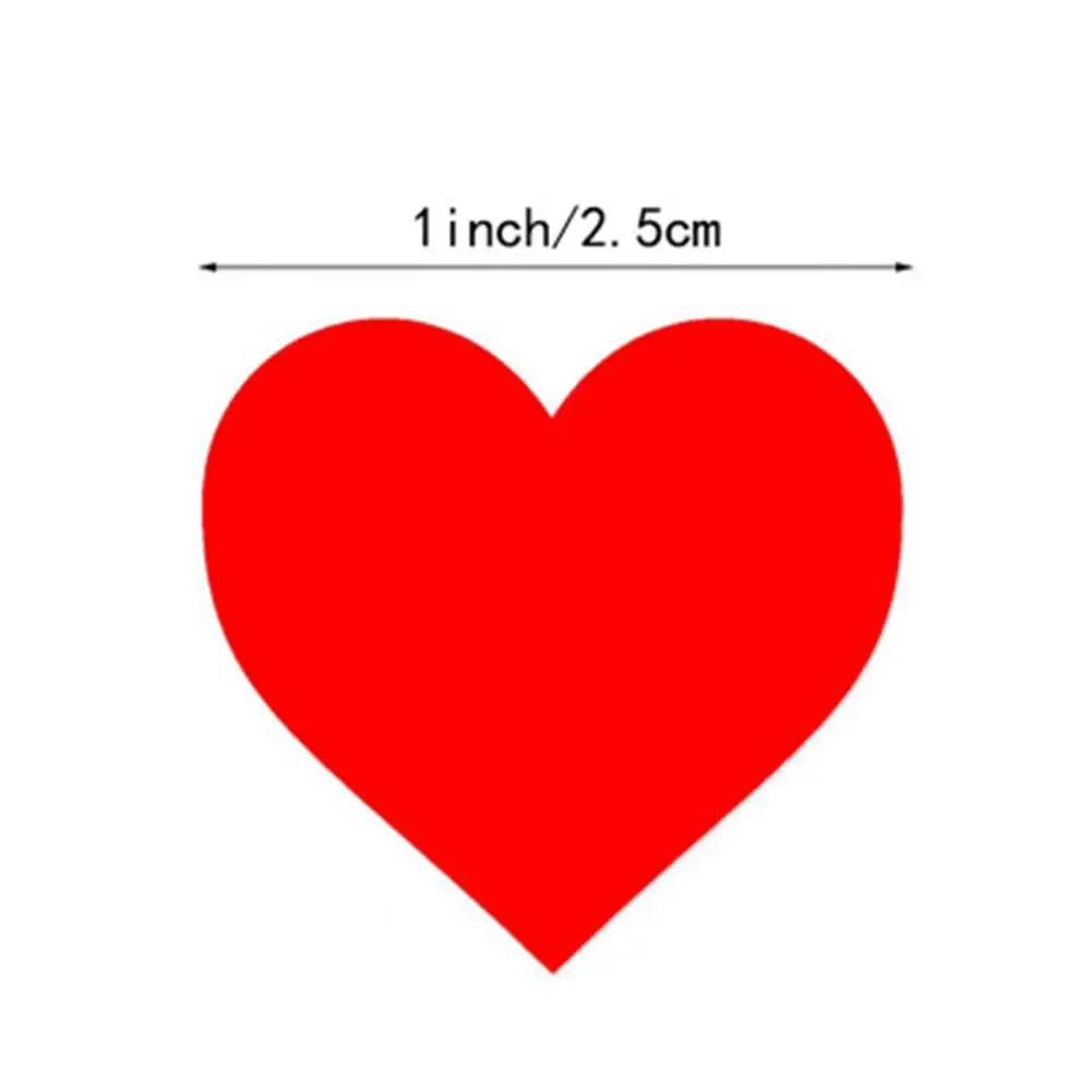 

500sheets/roll Heart Shape of Red Stickers Seal Labels Stationery Stickers Decoration For Package and Wedding Stick Scrapbo Y7K8