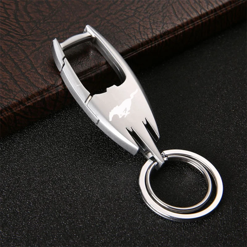 

For ford Mustang GT SHELBY Car trinket accessories Key Keyring Metal Car Leather / Key Ring Keychains