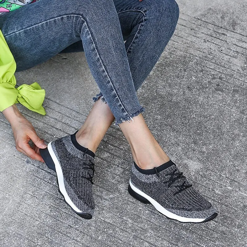 

Summer Women Shoes 2017 Fashion Solid Breathable Lovers casual Shoes Loafers Woman Flats Plus Size 35-43 Slip-on Network Shoes