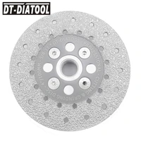 dt diatool 1pc 58 11 flange%e2%80%8b double sided vacuum brazed diamond cutting grinding disc blade for stone marble granite concrete