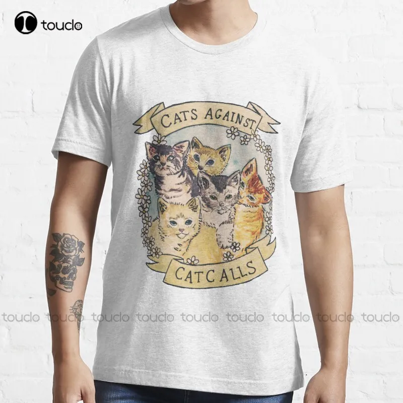 

New Cats Against Cat Calls Original (See V2 In My Shop) T-Shirt White Tshirts For Mens Cotton S-5Xl Cotton Tee Shirt