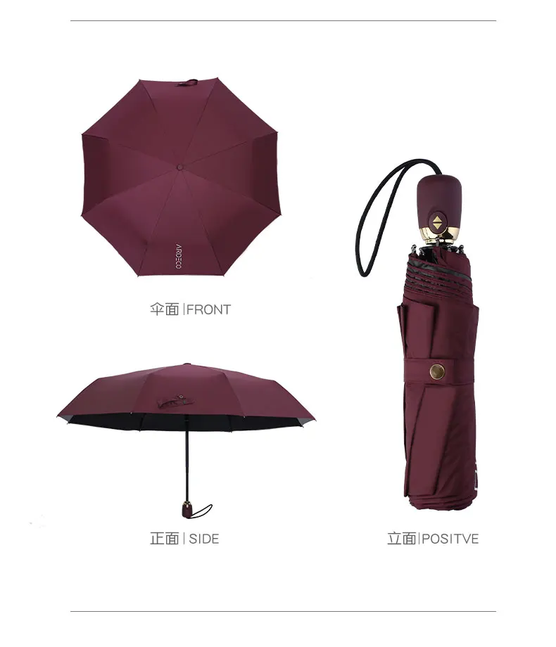

New Hgh-Quality Umbrellas For Men And Women, Portable Transparent UV Protection Sun Umbrella, Folding Umbrella