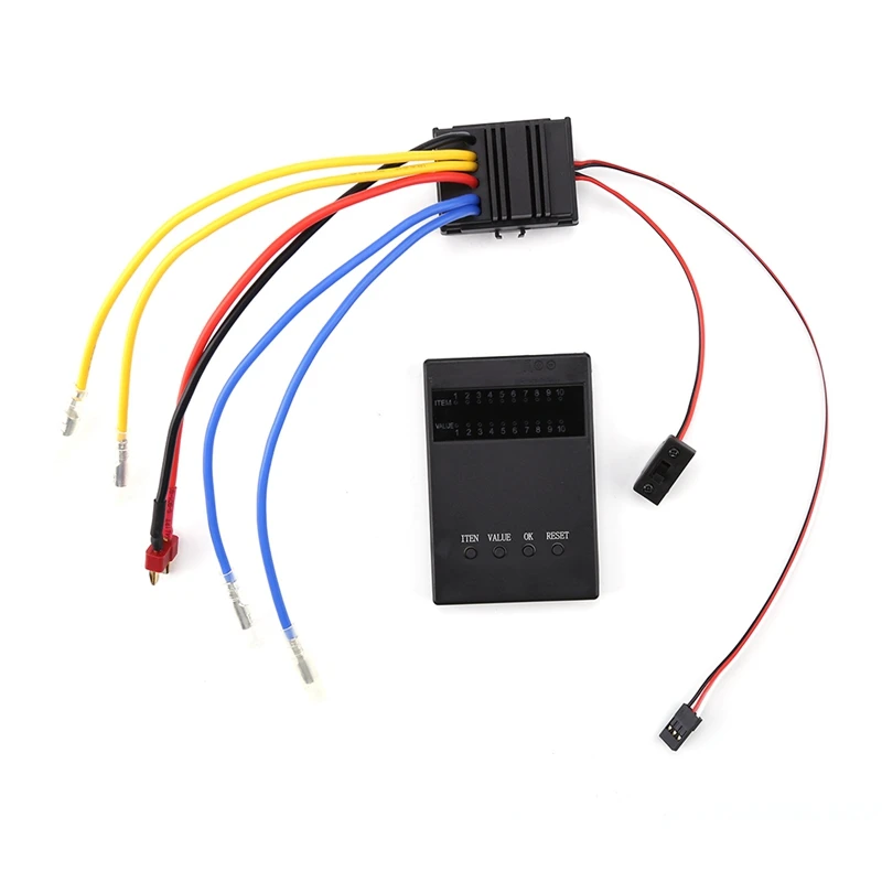 

Waterproof 80A ESC Double-Brushed Electronic Speed Controller ESC for 1/8 RC Cars