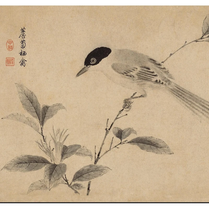 Император династии песни Чжао Цзи цветы и птицы Ретро Живопись каллиграфия