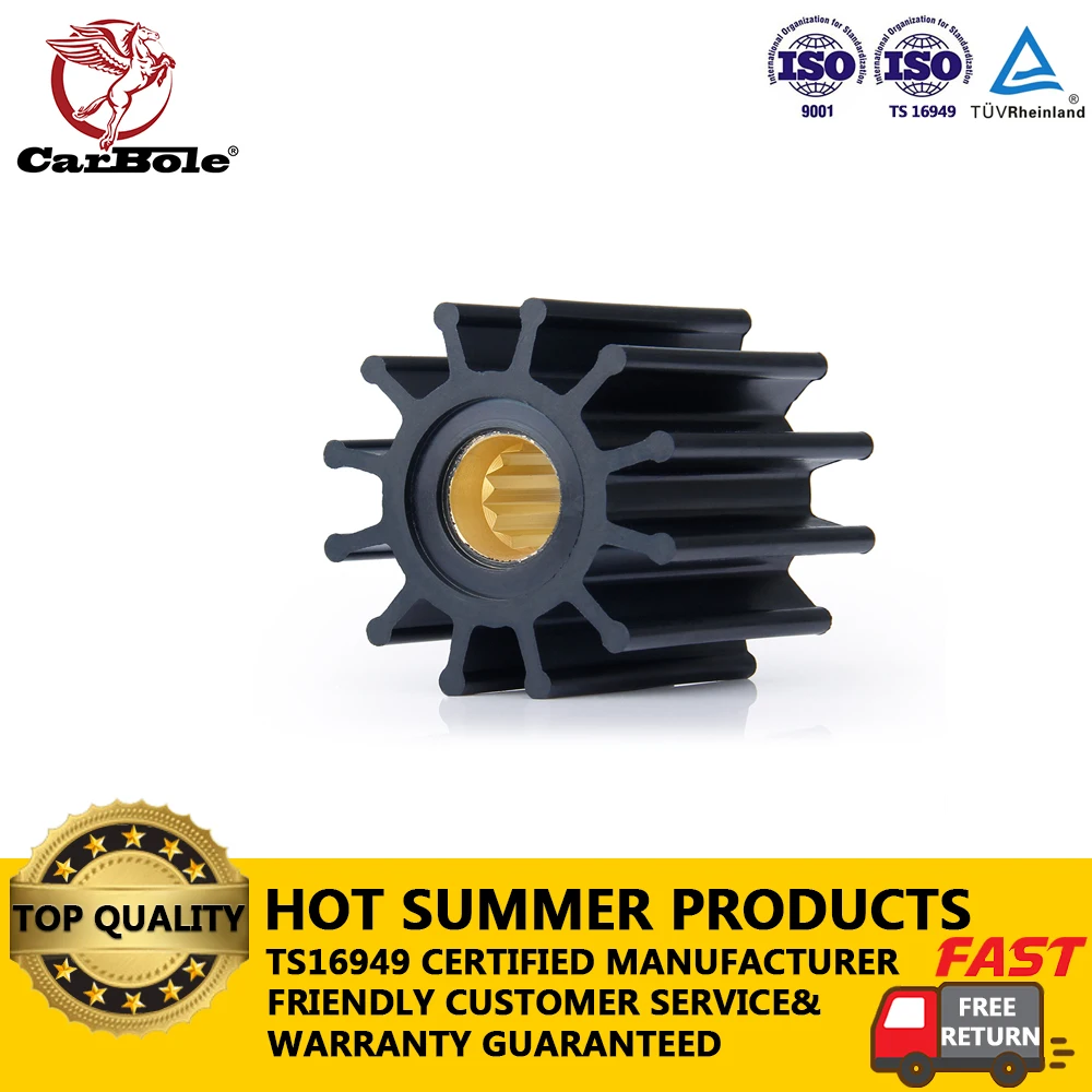 

CARBOLE Raw Sea Water Pump Impeller Repair Kit Replaces Johnson 09-812B-1 Indmar 18-3306