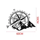 Наклейка компас пвх большая наклейка на капот навигация автомобильная наклейка автомобильная Наклейка виниловая большая наклейки в виде компаса наклейка s на автомобиль