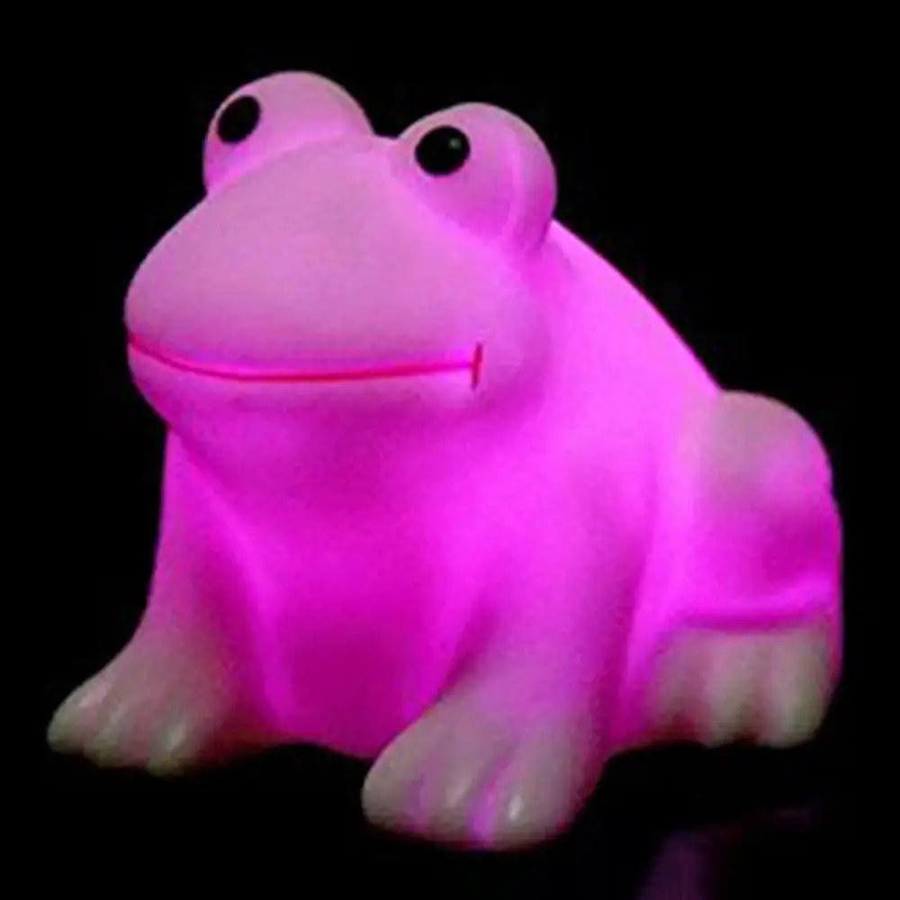 

Household Children Room Cute LED Night Light Frog Shape Colorful Color Changing Lamp Room Bar Bedroom Light Supplies