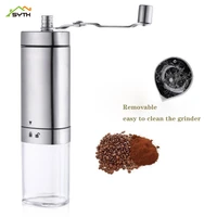 hand manual portable coffee bean burr grinders mill kitchen grinders easy clean kitchen gadgets