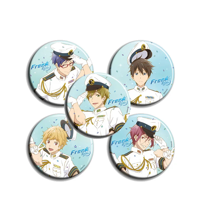 Бесплатно! Значок для плавательного клуба Тачибана Макото Nanase Haruka значок 58 мм