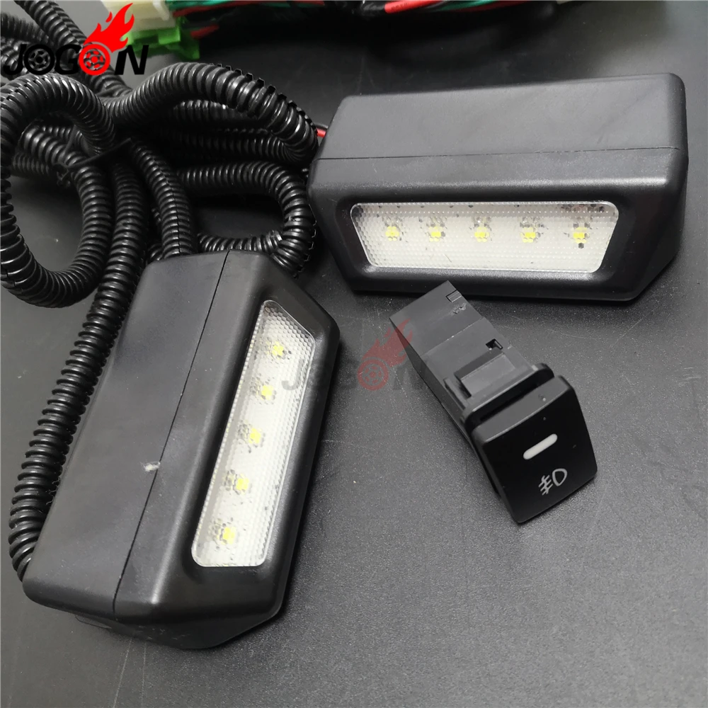 Для Toyota Land Cruiser FJ70 FJ76 FJ77 FJ78 FJ79 LC70 LC71 LC76 LC77 LC79 светодиодный спереди крыши налобный противотуманный фонарь дневные ходовые лампы