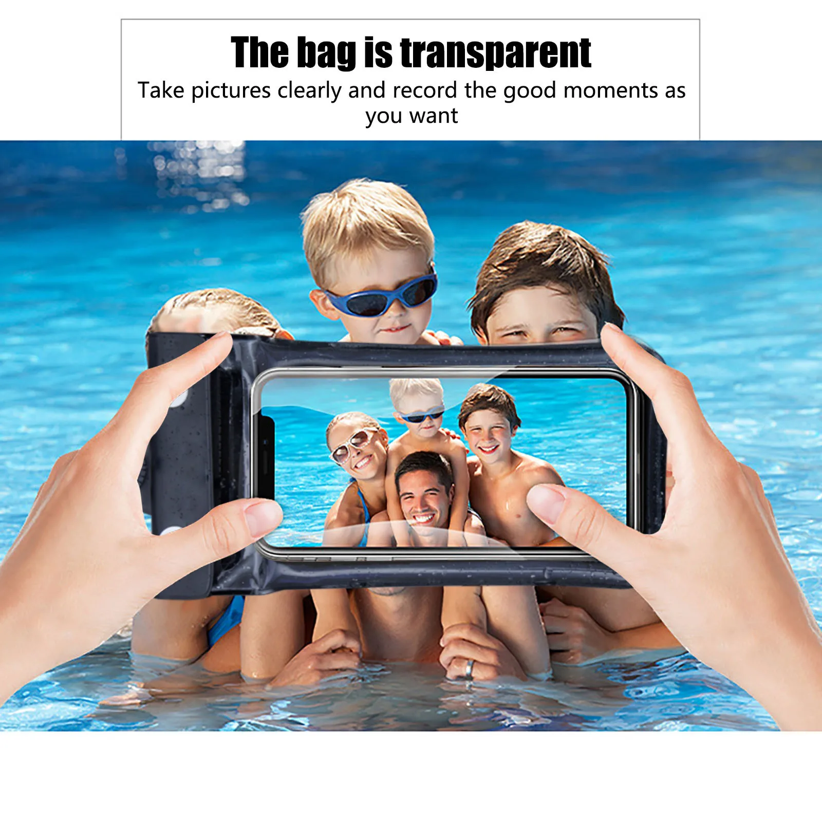 

Free Shipping Universal Waterproof Case, Ipx8 Waterproof Phone Pouch Dry Bag For Beach Kayaking Travel Estuche a prueba de agua