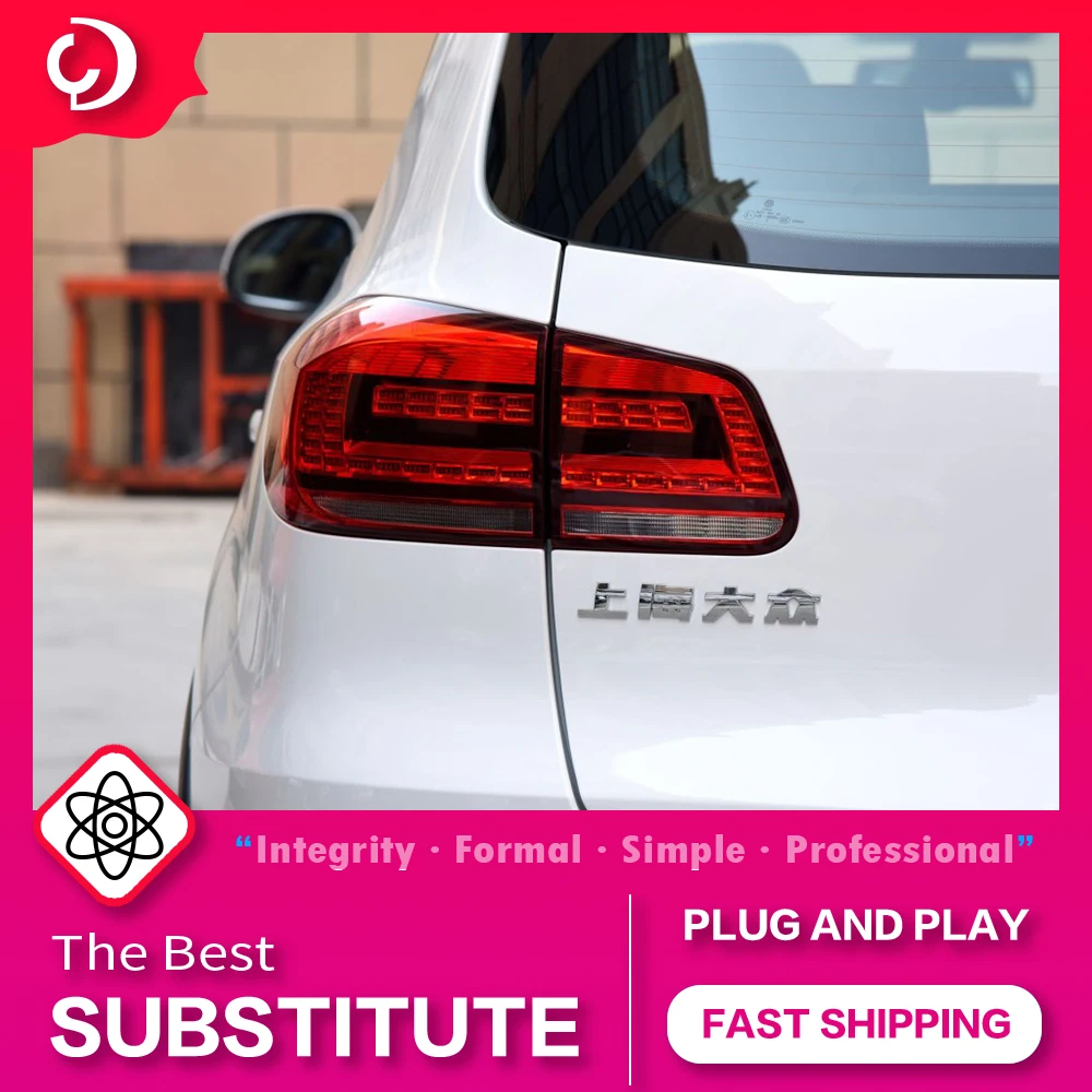 

AKD автостайлинг задсветильник s для VW Tiguan 2013 светодиодный задний фонарь DRL задний фонарь сигнал поворота Задний задний тормоз