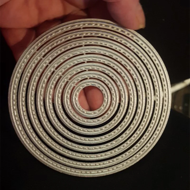 Металлические Вырубные штампы Прошитые круглые рамки Скрапбукинг Ремесло