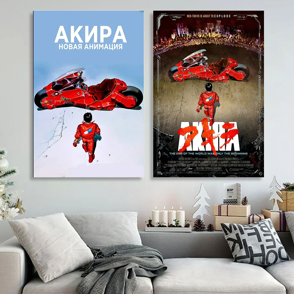 

Akira Classic Japan Manga Anime Movie Art Silk Painting on Canvas Wall Poster Home Decor