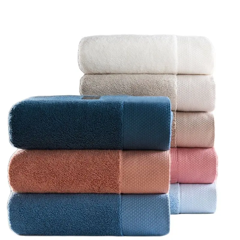 

New 700g Egyptian Long-staple Cotton Soft High-end White/Grey/Blue Hotel Bath Towel 80x160CM, Strong Absorbent Bath Bathe Towel
