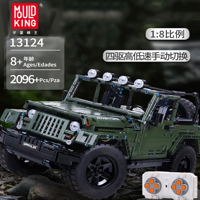 13124 MOC высокотехнологичная серия RC Jeeps Adventure Off модель дорожного транспортного