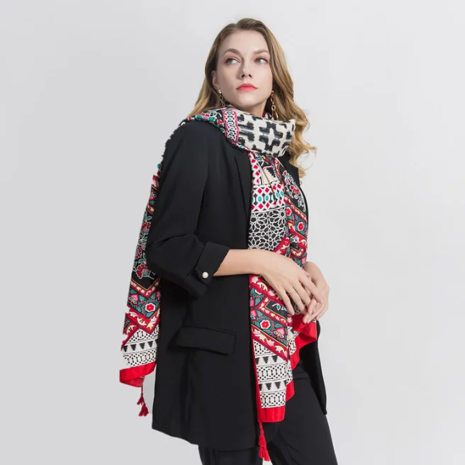 

185*92cm Cotton Linen Voile Scarf Autumn Winter Scarves Men Foulard Square Hijab Ladies Shawl wrap muffler pareo female hijab
