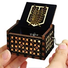 Рождественский подарок, оптовая продажа, музыкальная шкатулка из аниме атака на Титанов, королева, богемный Rhapsody, деревянная музыкальная шкатулка с ручным приводом, подарок на день рождения