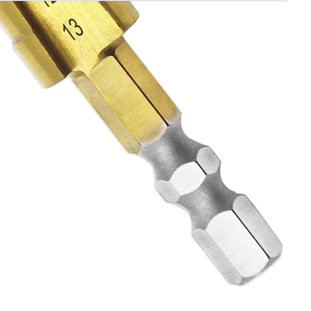 

Hss step drill bit set cone hole cutter Taper metric 3 - 13mm DrillingMetal High Speed Steel Wood Hole Cutter Cone Drill