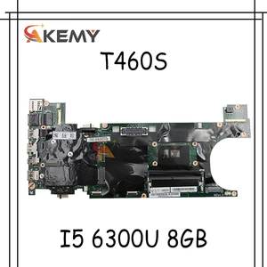 akemy fru 00jt953 00jt950 for lenovo thinkpad t460s notebook motherboard bt460 nm a421 cpu i5 6300u 8gb ram 100 test work free global shipping