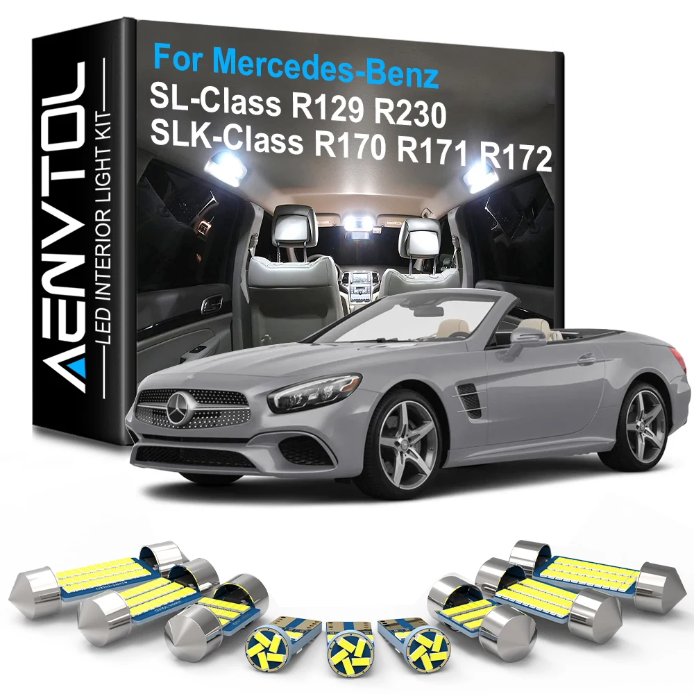 

AENVTOL Canbus Interior Lights LED For Mercedes Benz SL Class R129 R230 SL55 SL500 SLK Class R170 R171 R172 SLK55 SLK230 SLK350