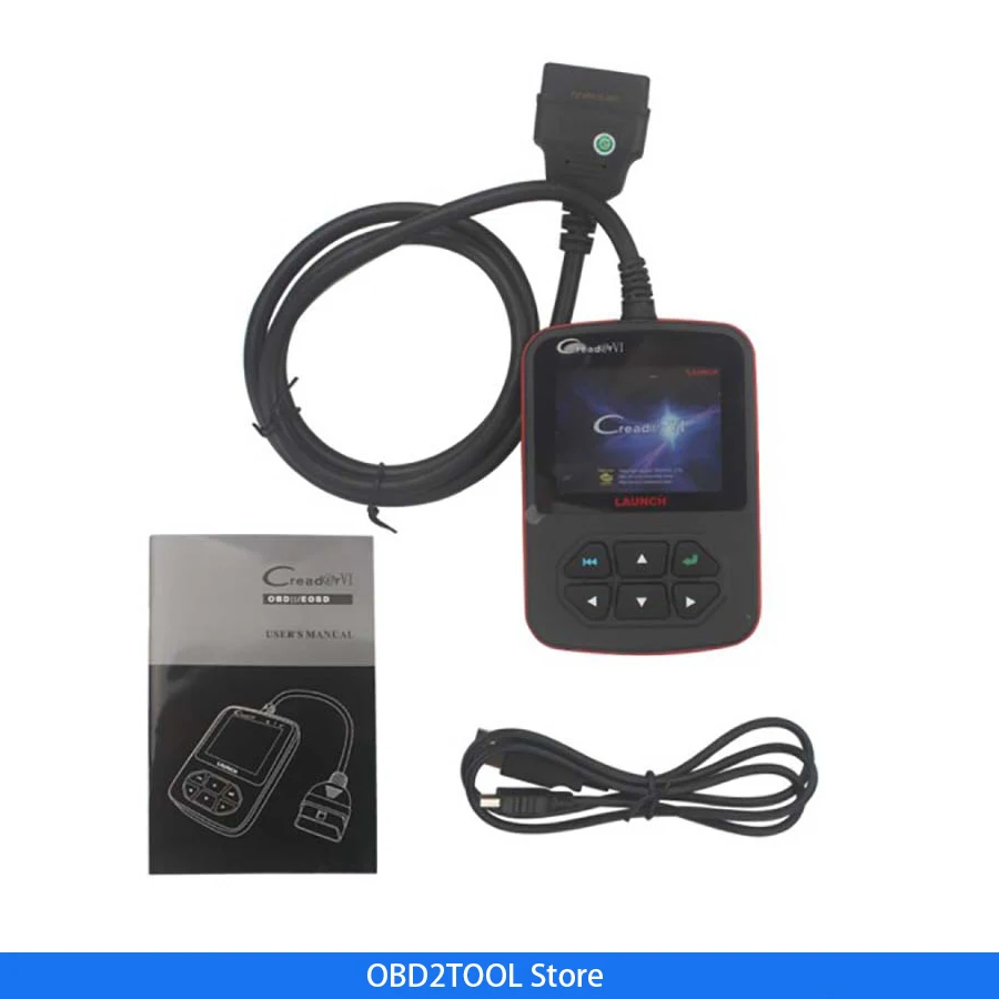 Считыватель кодов OBD2 2017 Оригинальный Creader VI creader 6 цветной экран обновление онлайн
