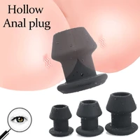huge hollow tunnel butt plugs and tunnels big plug anal sex toys for woman dilatador gay ass men adults anus cleaning erotic