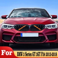 m sport style front grille trim strips cover frame stickers for bmw 3 series gt 3gt f34 2013 2018 decorations car accessories