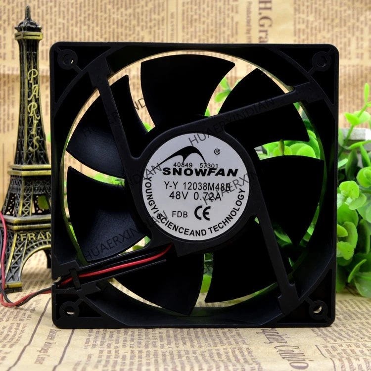 Новый Y-Y 12038M48B 48V 1203812 см 0.72A (12 см) защиты электродвигателя Вентилятор охлаждения |