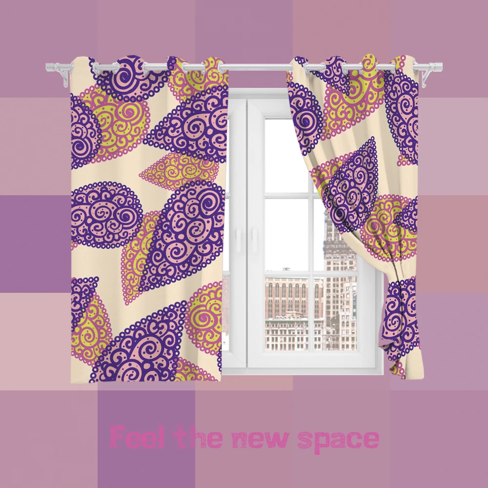 

Punch Hook Blackout Curtain Classical Customized Full Shade Sunscreen For Windows Home Living Room Bedroom Kitchen Decoration