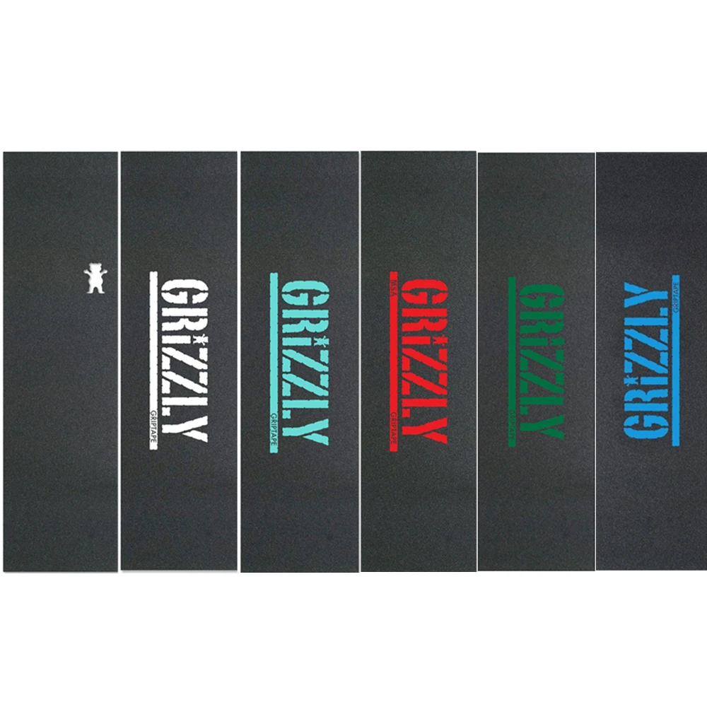 

USA Brand Grizzly New Style Disruptive Pattern Bear Skate Griptape Hard-Wearing Skateboard Sandpaper for Street Skateboard Deck