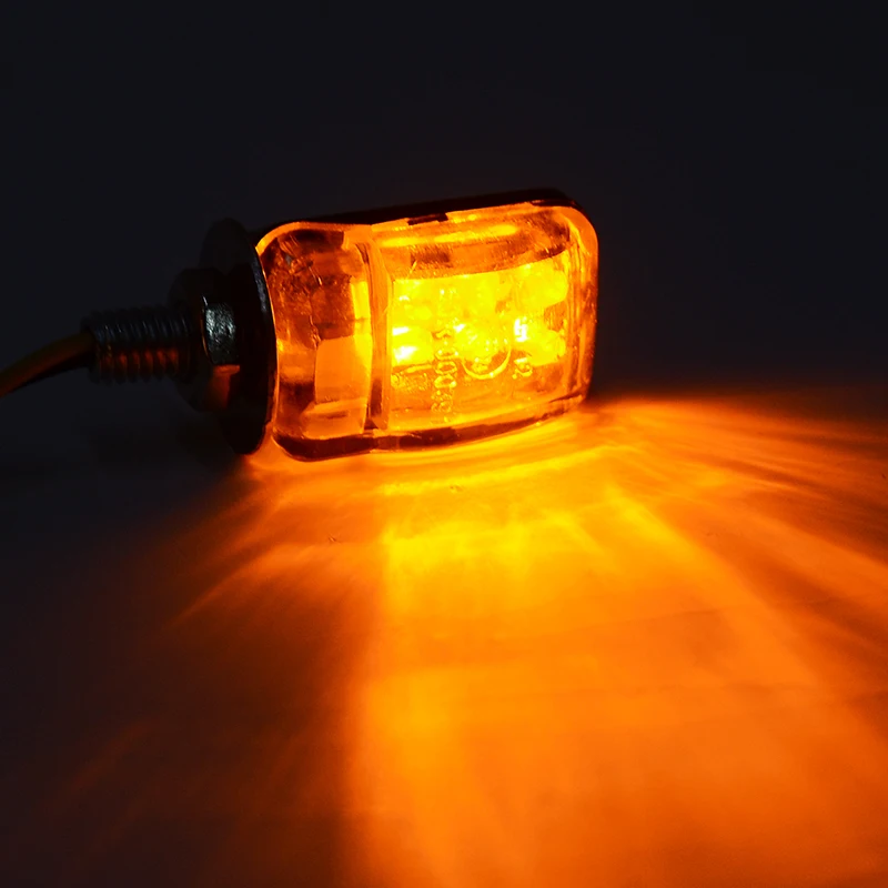 

Universal 4pcs 6 LED Motorcycle Turn Signal Indicator Light Motor Mini Turnning Marker Lamp Street Flasher 12V 1W