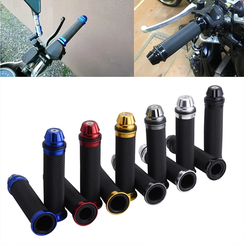 

SPEEDWOW 7/8 дюйма 22 мм мотоциклетная ручка с ЧПУ алюминиевые мотоциклетные ручки для руля для Honda KTM Hyosung Suzuki Triumph