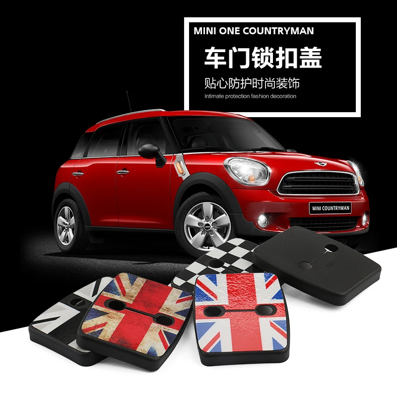 

2pcs/set Anti Rust Car Door Lock Protective Buckle Cover sticker For BMW Mini Cooper One+ S R60 R61 Car Styling auto Accessories