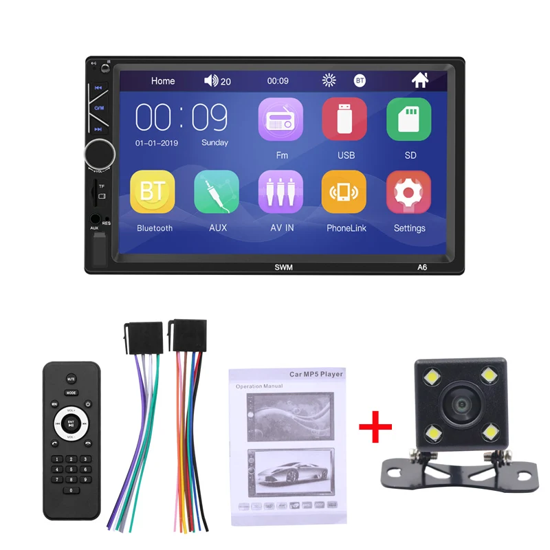 Автомобильное радио AUSEK 2din 7 &quotс сенсорным экраном Mirrorlink Bluetooth стерео Мультимедиа