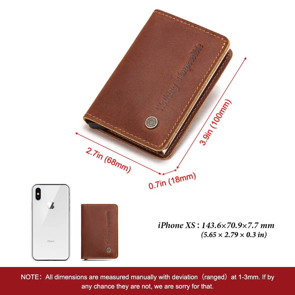 kavis crazy horse leather credit card holder men slim anti theft travel id cardholder men and women rfid wallet thin pocket case free global shipping