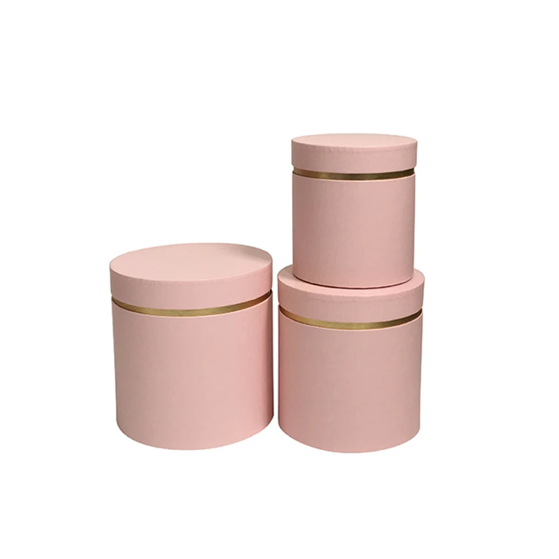 

3Pcs/Set Decorative Round Shape Gift Boxes Mulit Color Packaging Florist Flowers Boxes With Lids For Wedding Birthday Gifts Deco