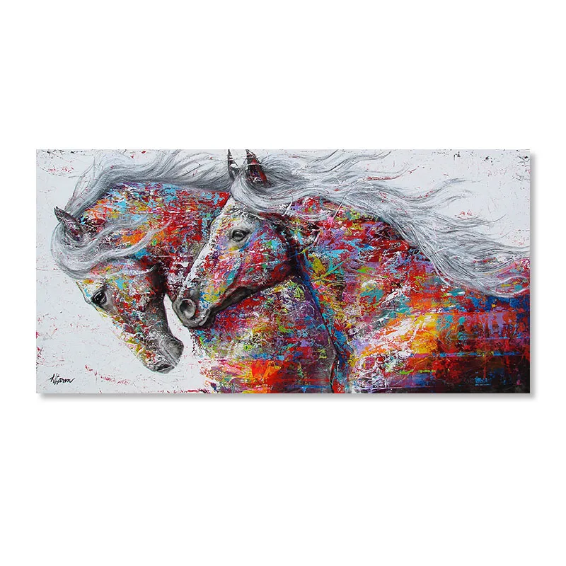 Животные холст живопись Лошадь наборы плакаты и принты настенная искусство