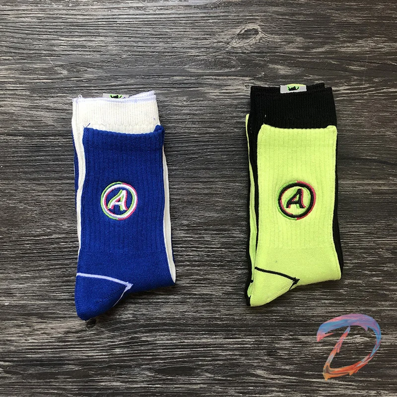 

Men's Women's Ader Error Socks A-line Embroidery Colorful Cotton Sports Socks High Street Adererror Couples Socks