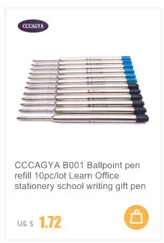 CCCAGYA B103, розовое золото, черная высококачественная металлическая гелевая ручка, роскошная подарочная ручка для учителя, для деловых встреч, школы, офиса, канцелярские принадлежности