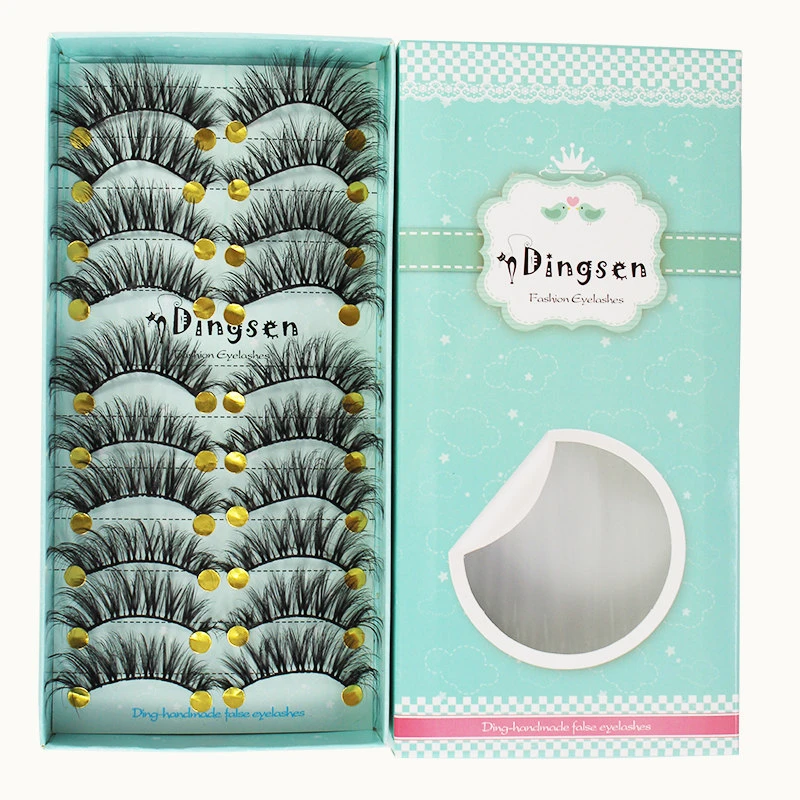 Накладные ресницы из искусственной норки мягкие натуральные объемные пушистые