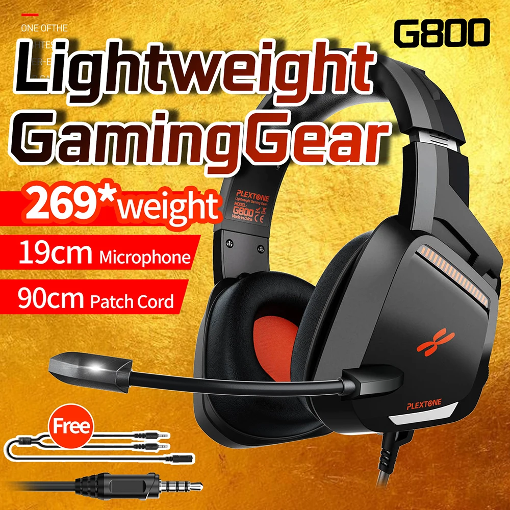 

New Professional Gaming Wired Headphones Surround Sound HIFI Earphones 3.5mm Jack With Mic For PS4 Computer Laptop Gamer Headset
