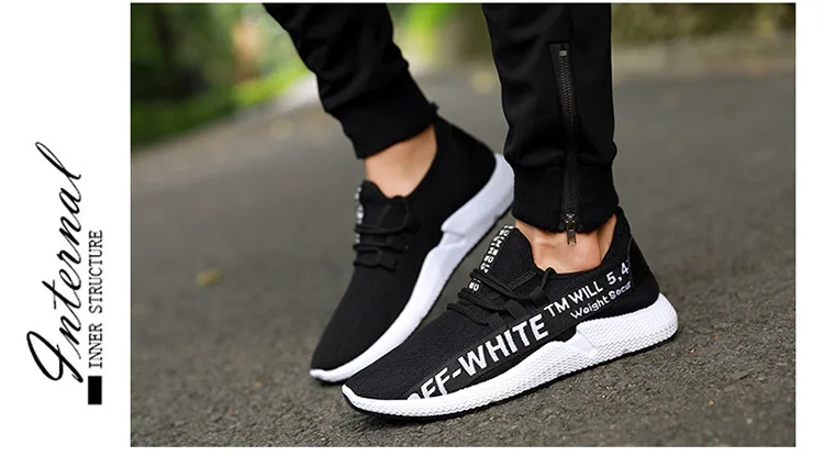 Autumn New Style Men Shoes Fashion Casual Mesh Shoes Stylish Rubber Shoes Sneakers Low Top Breathable Korean-style Running