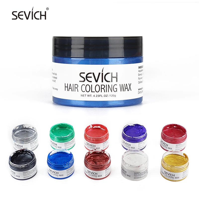 120g Color Hair Wax Styling Hair Dye Clay Grey Temporary Dye Disposable Fashion Festival Celebrate Molding Coloring Mud Cream