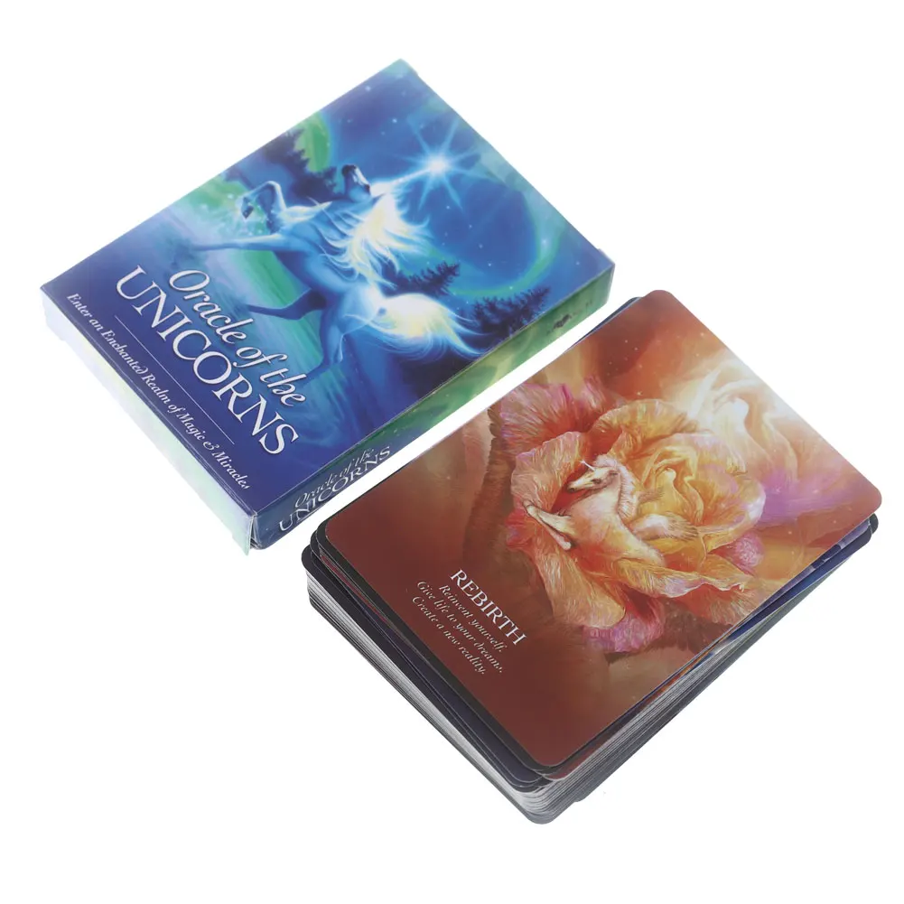 44 шт карт Таро Oracle единорогов карты доски палубы игры Palying для Вечерние